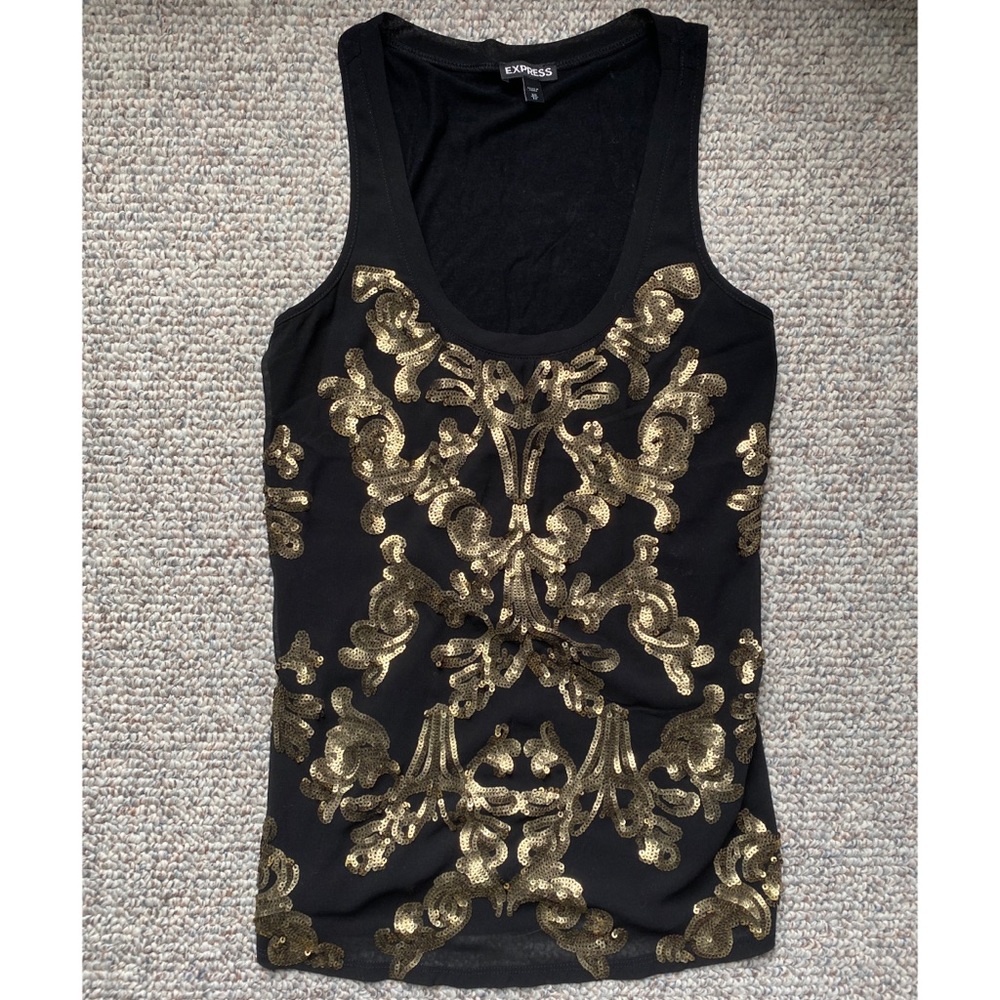 EXPRESS Sequin Party Tank - Size XS